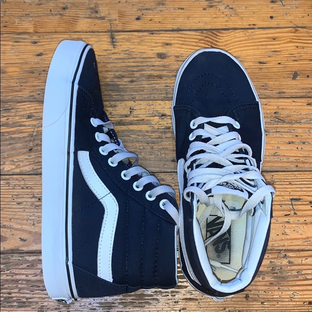 Blue High Top Vans Sk8-Hi